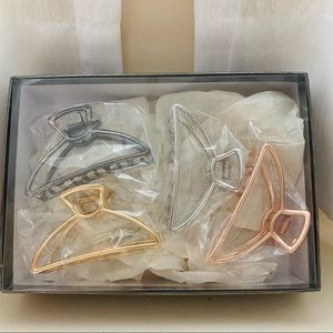 Metal hair claw clips